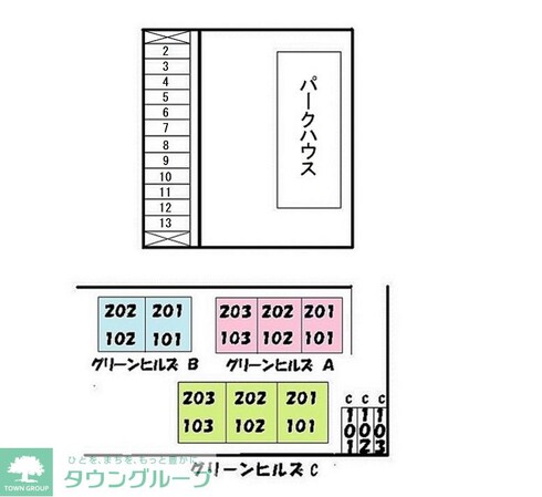 グリーンヒルズBの物件内観写真